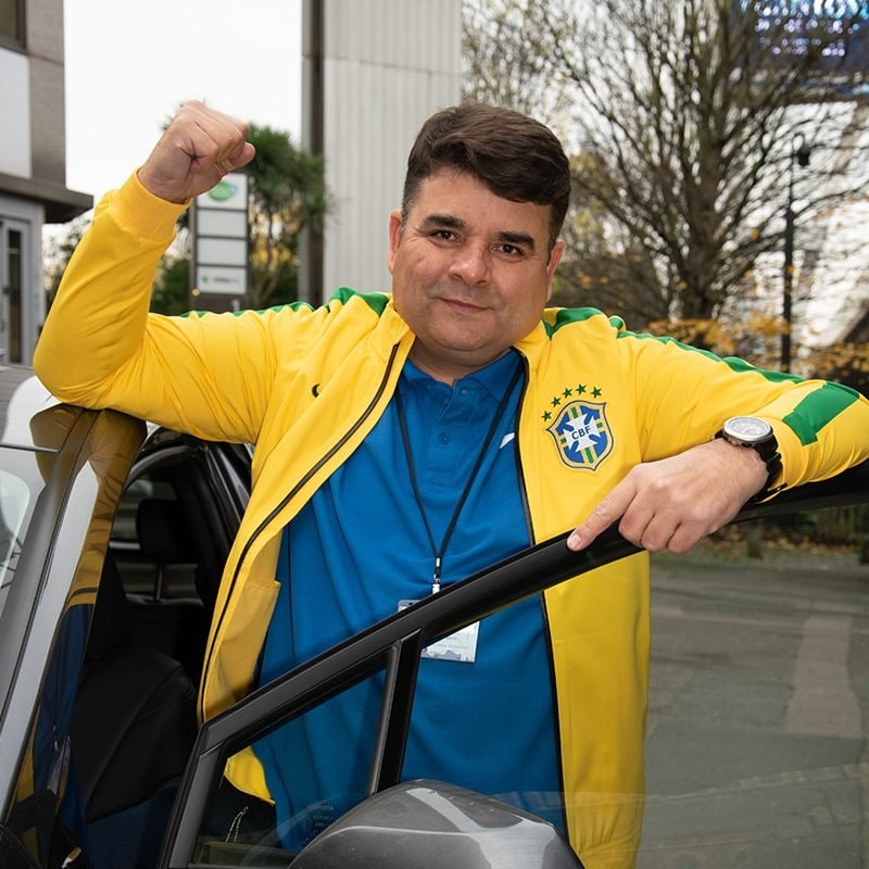 Otto drivers support Brazil to win the World Cup